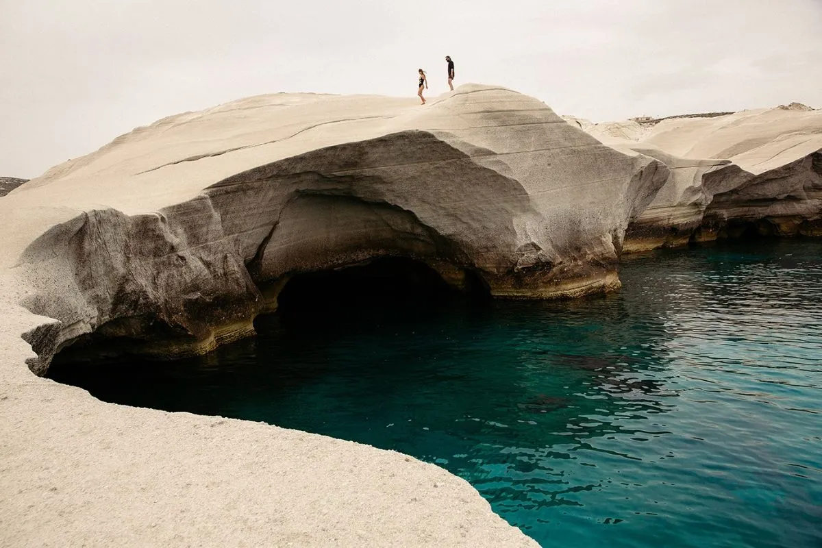 Sarakiniko Best Beach in Milos